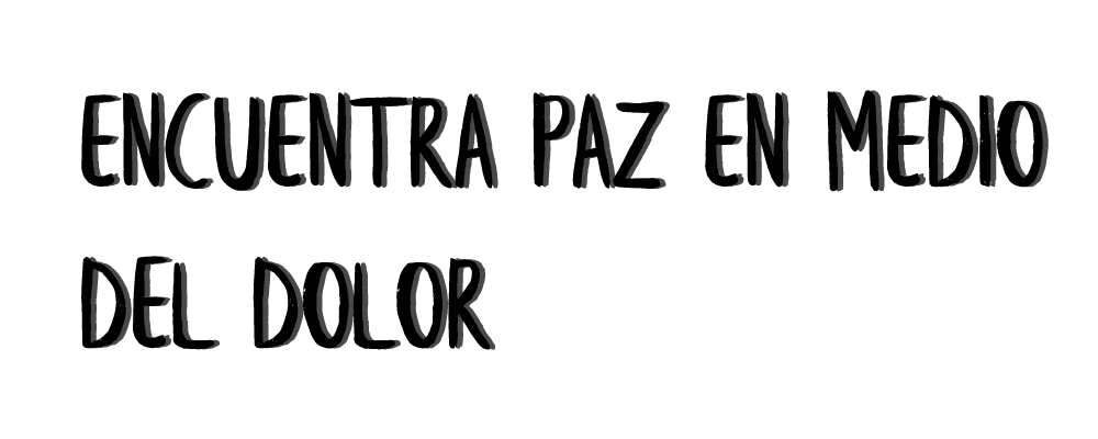 Encuentra paz en medio del dolor Encuentra paz en medio del dolor